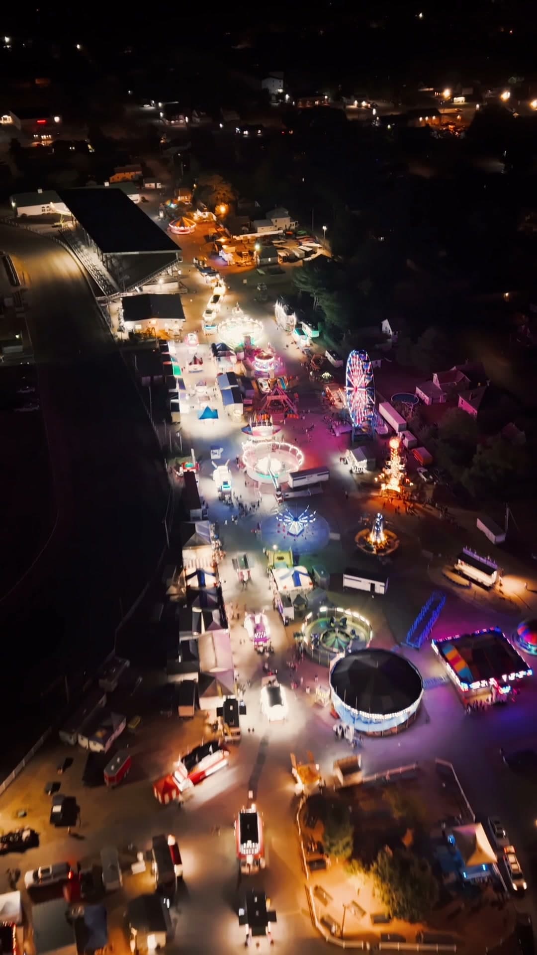 Skowhegan State Fair — Night Aerial